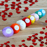 HanZá Bath Bombs - Gift Set Ideas - Gifts For Women, Mom, Girls, Teens, Her - Ultra Lush Spa Fizzies - Gift Ideas - Add to Bath Bubbles, Bath Beads, Bath Pearls & Flakes (2 oz, Light Colour)