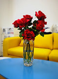 Hometopia Glass Flower Vases for Wedding Centerpieces, Tall Glass Vases and Clear Glass Vases for flowers.