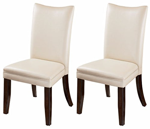 Ashley Furniture Signature Design - Charrell Dining Side Chair - Curved Back - Set of 2 - Ivory