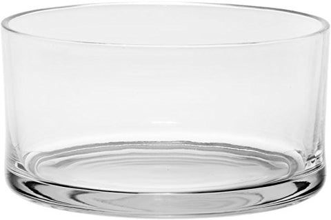 #1 High Quality Large Glass Round Salad Bowl - Serving Dish - 120 Oz. Clear