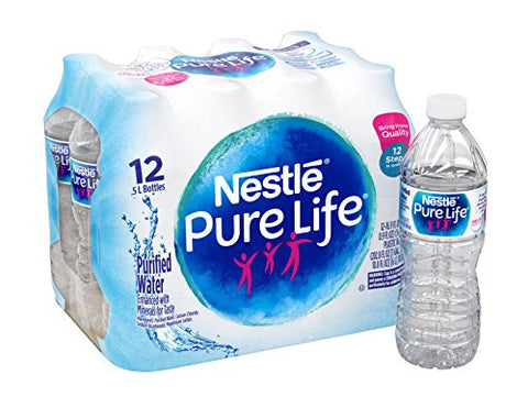 Nestle Pure Life Purified Water, 16.9 fl oz. Plastic Bottles (12 count –  Dollar Castle