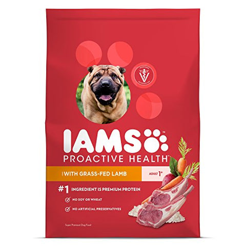 Iams ProActive Health Dry Dog Food for All Dogs – Lamb and Rice, 30 Pound Bag