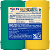 Clorox Disinfecting Antibacterial Wipes Value Pack, Crisp Lemon and Fresh Scent - 75 Count Each (Pack of 2)