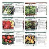 Heirloom Vegetable Garden Seed Collection – Assortment of 15 Non-GMO, Easy Grow, Gardening Seeds: Carrot, Onion, Tomato, Pea, More